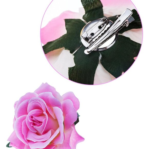 Flower Hair Clips Set 15 Pieces Floral Pins for Weddings and Events - Picture 3 of 5